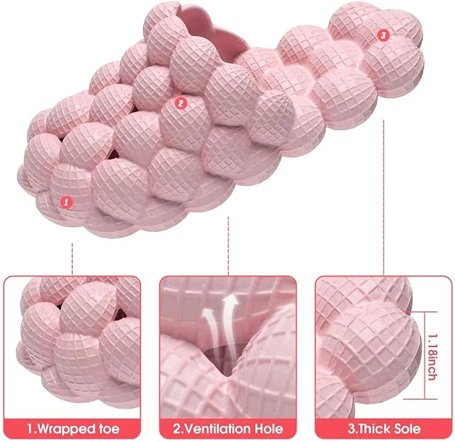 Afellicy Massage Bubble Slides for Women and Men,